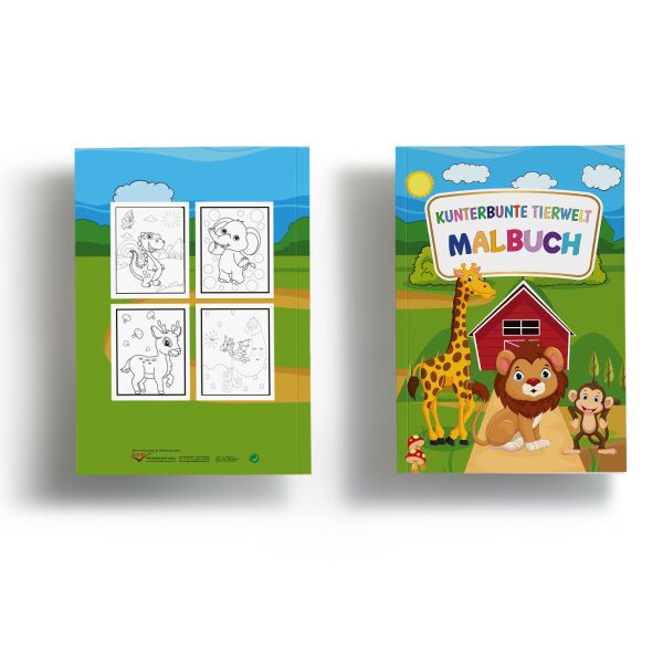 Malbuch Kunterbunte Tierwelt