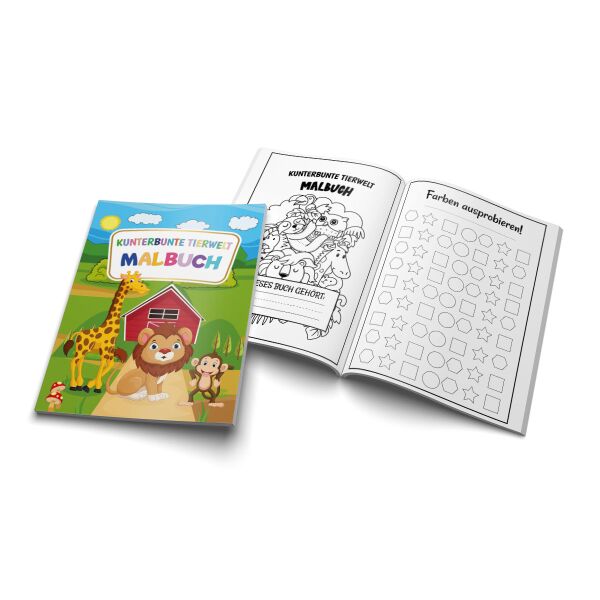 Malbuch Kunterbunte Tierwelt