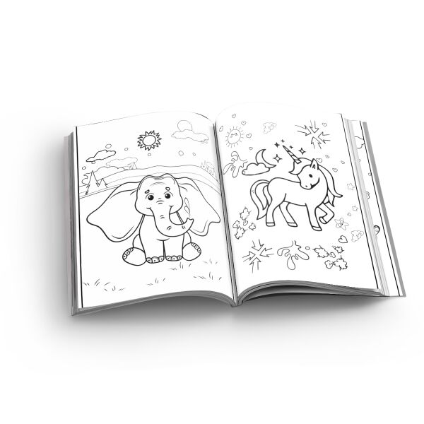 Malbuch Kunterbunte Tierwelt