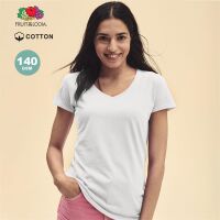 Frauen Wei&szlig; T-Shirt Iconic V-Neck