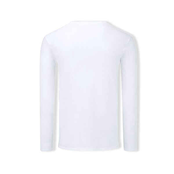 Erwachsene Weiß T-Shirt Iconic Long Sleeve T