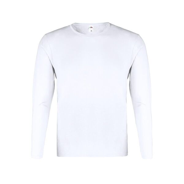 Erwachsene Weiß T-Shirt Iconic Long Sleeve T