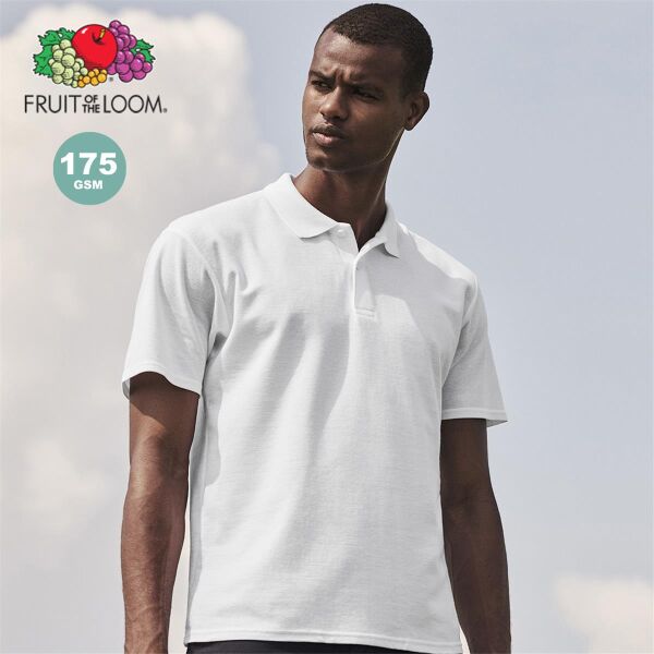Erwachsene Weiß Polo-Shirt Original