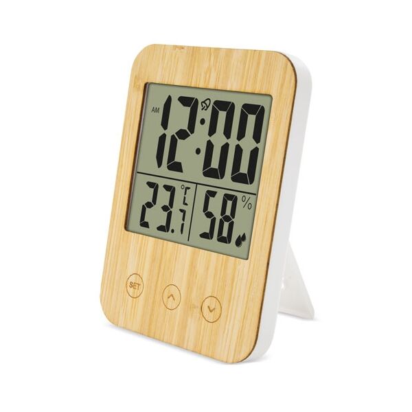 Thermometer & Hygrometer aus Bambus "Birmania"
