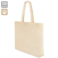 Baumwoll-Canvas Tragetasche mit Bodenfalte 45x37cm