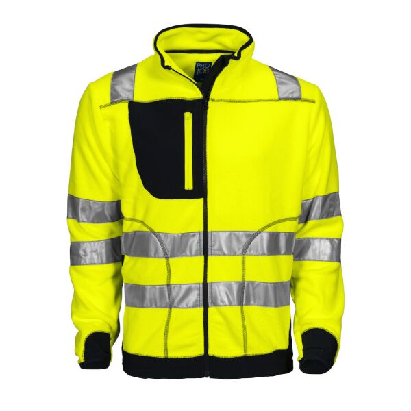 ProJob | 6303 Fleece Jacke En Iso20471 Klasse 3/2