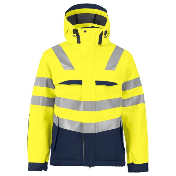 ProJob | 6422 Gefütterte Jacke En Iso 20471 Klasse 3