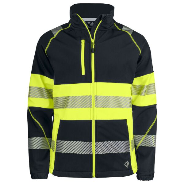 ProJob | 6443 Softshell Jacke En Iso 20471 Klasse 1