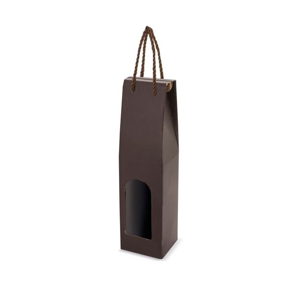 Luxus Flaschen Tasche mit Sichtfenster 8,5x35,5x8,5cm