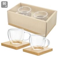 Vakuum Espresso Tassen Set "Modena"