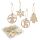 Christbaumschmuck-Set aus Holz "Noelly" (12er Pack)