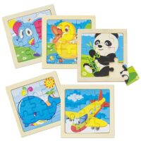 Natur-Holzpuzzle "Junior" (5er Pack)