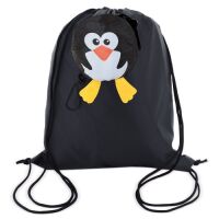 Faltbarer Zugbeutel "Pinguin"