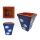 Blumentopf Ton blau