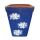Blumentopf Ton blau