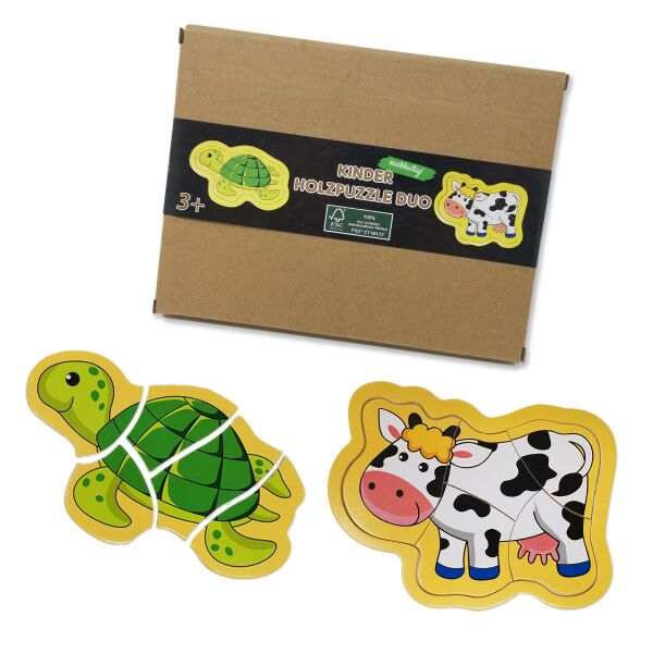 Kinder Holzpuzzle Duo