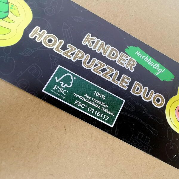Kinder Holzpuzzle Duo