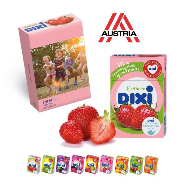 Dixi Traubenzucker mit Logo Banderole 4/0 farbig