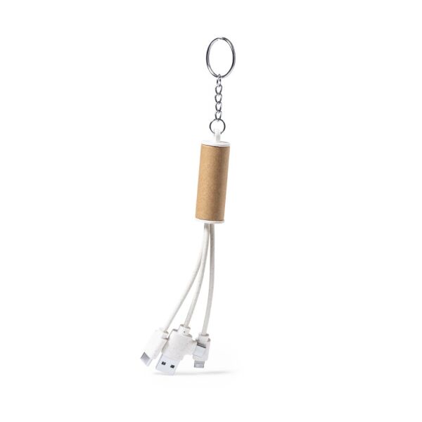 Schlüsselanhänger Ladekabel "Recycling"