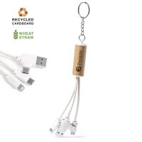 Schl&uuml;sselanh&auml;nger Ladekabel "Recycling"