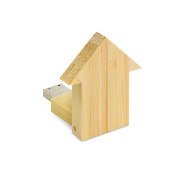 Bambus USB Stick "Haus" 32GB