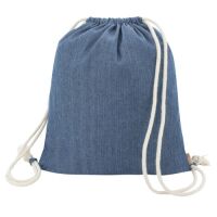 Kordelzugbeutel Rucksack "Denim" 35,5x40cm
