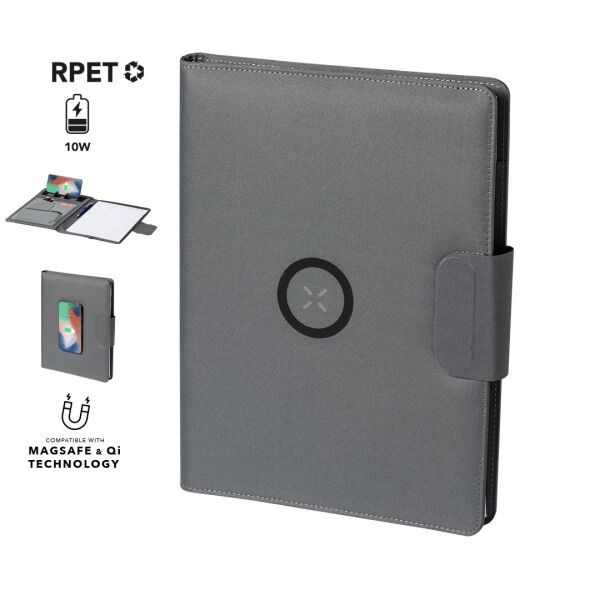 Portfolio aus rPET mit PowerBank "Busin" DIN-A4 | 5000mA