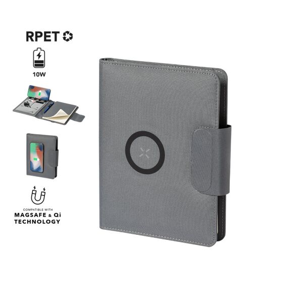 Portfolio aus rPET mit PowerBank "Busan" DIN-A5 | 5000mA