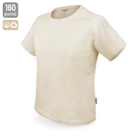 T-Shirt aus recycelter Baumwolle natur XXXL