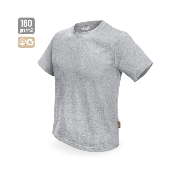 T-Shirt aus recycelter Baumwolle grau XXXL