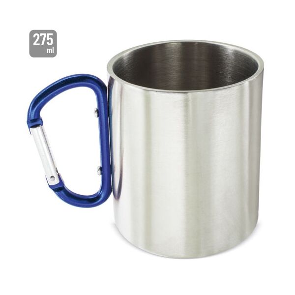 Edelstahl Tasse mit Karabinergriff "Plus" 300ml