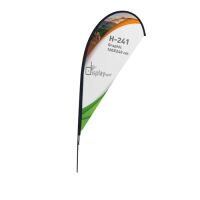 Dropflag mit System-Halter 350cm