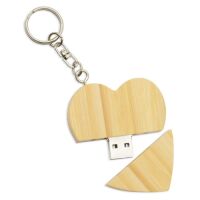 Bambus USB-Stick "Herz" 32GB
