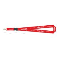 Lanyards mit Karabiner und Schnalle, 2-seitig bedruckt