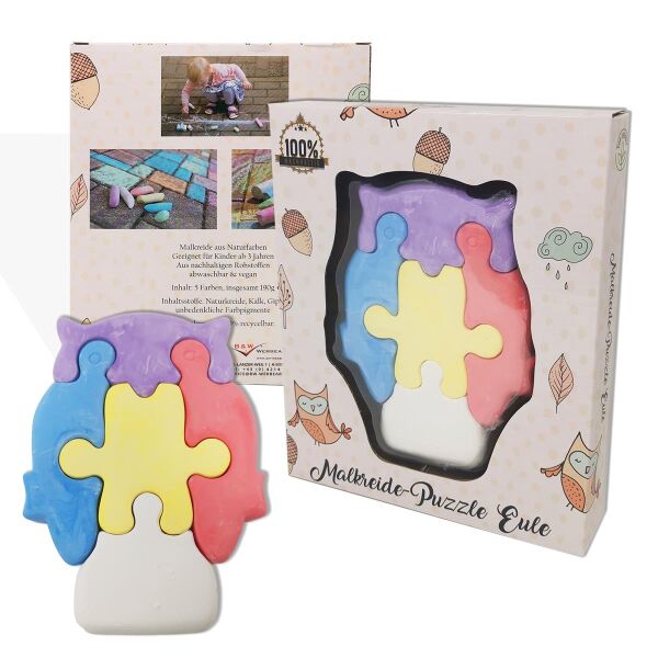 Malkreide Puzzle Eule