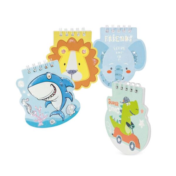 Kinder Notizblock mit Tiermotiv (8 Stk. Pack)