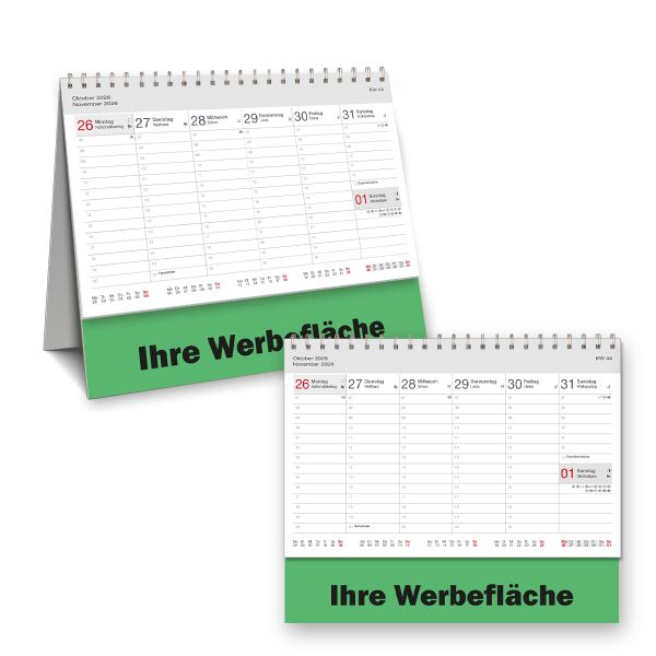 Tischkalender MIDI 2026 neutral (ohne Druck)